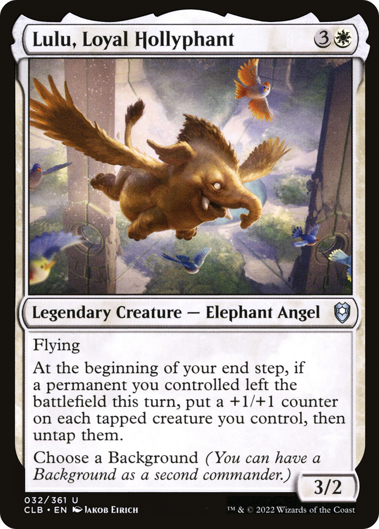 Lulu, Loyal Hollyphant (CLB-032) - Commander Legends: Battle for Baldur's Gate Foil | Grognard Games