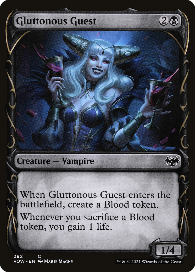 Gluttonous Guest (Showcase Fang Frame) [Innistrad: Crimson Vow] | Grognard Games