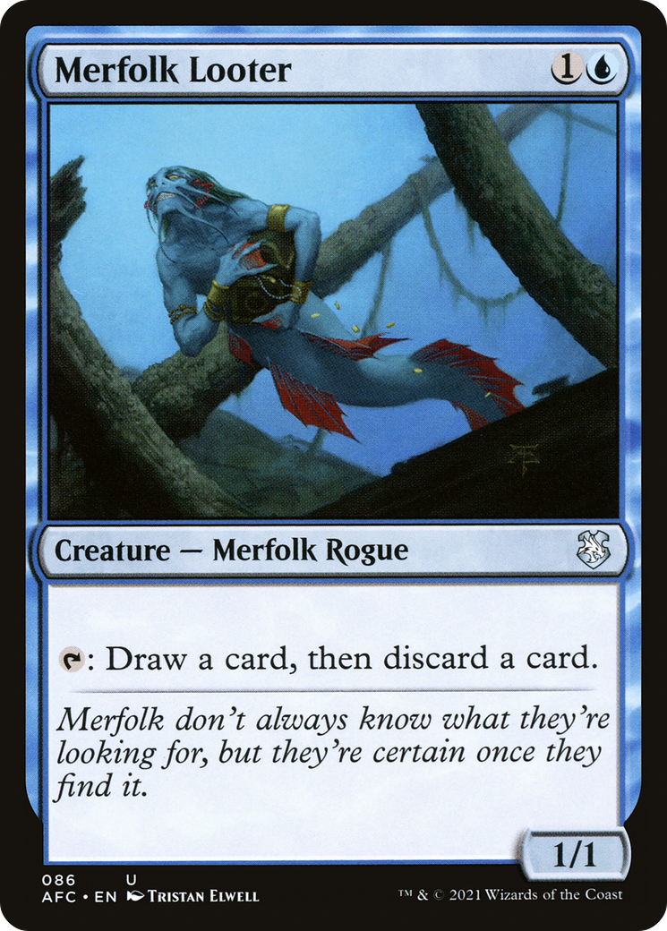 Merfolk Looter [Dungeons & Dragons: Adventures in the Forgotten Realms Commander] | Grognard Games