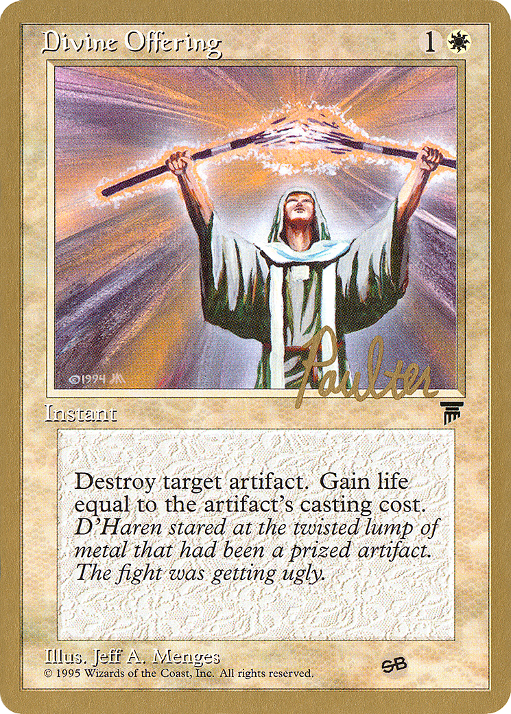 Divine Offering (Preston Poulter) (SB) [Pro Tour Collector Set] | Grognard Games