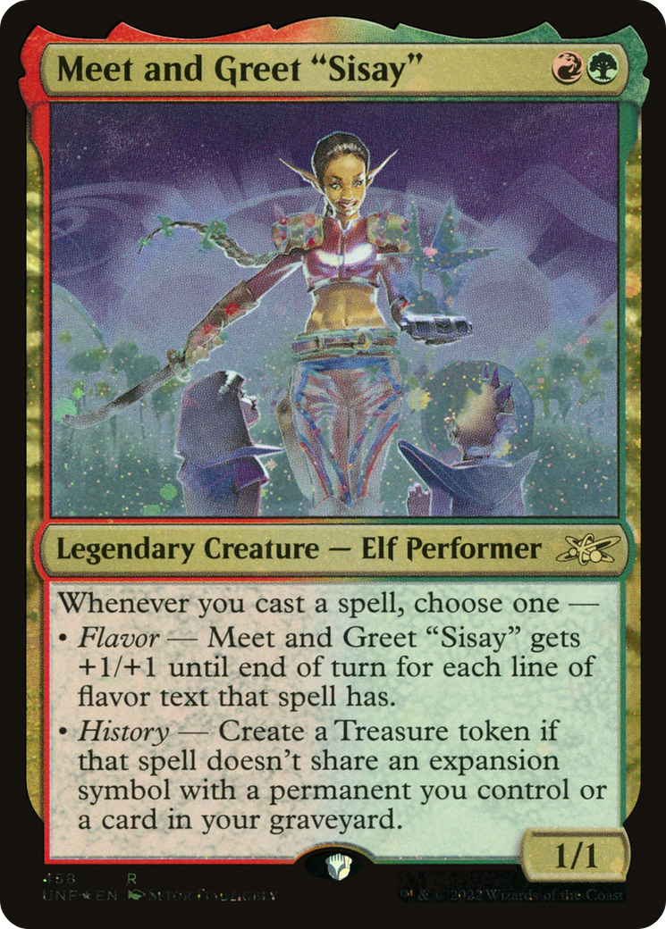 Meet and Greet "Sisay" (Galaxy Foil) [Unfinity] | Grognard Games