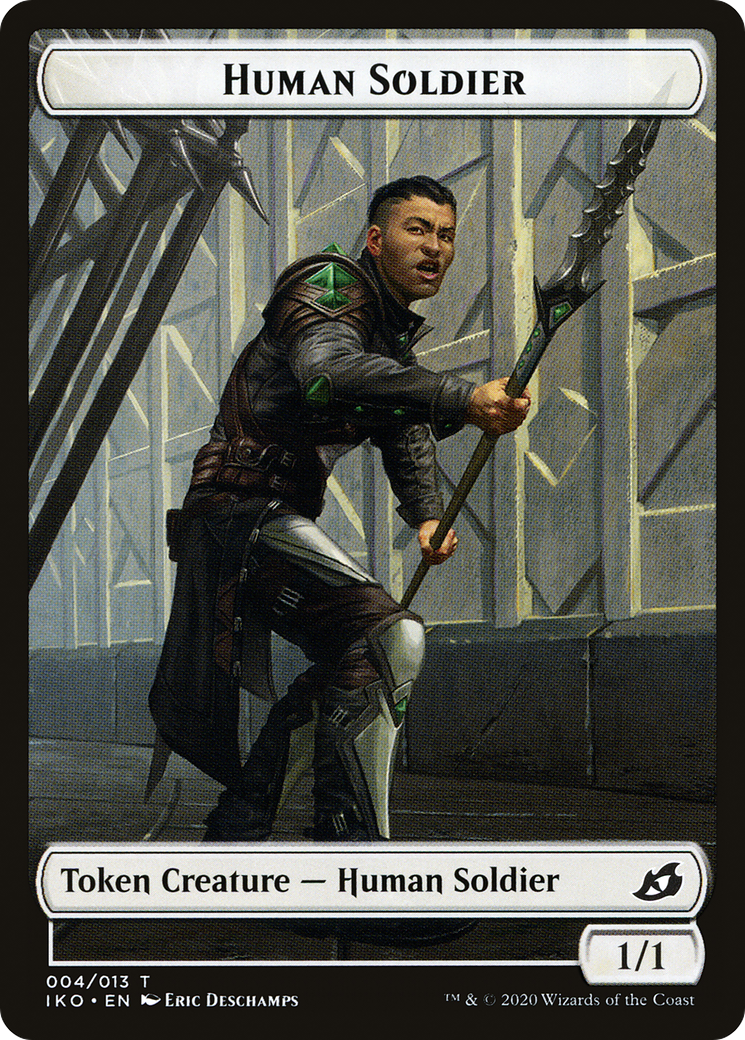 Human Soldier (004/013) [Ikoria: Lair of Behemoths Tokens] | Grognard Games