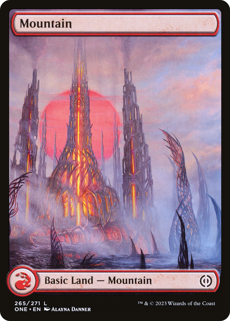 Mountain (265) (Full-Art) [Phyrexia: All Will Be One] | Grognard Games