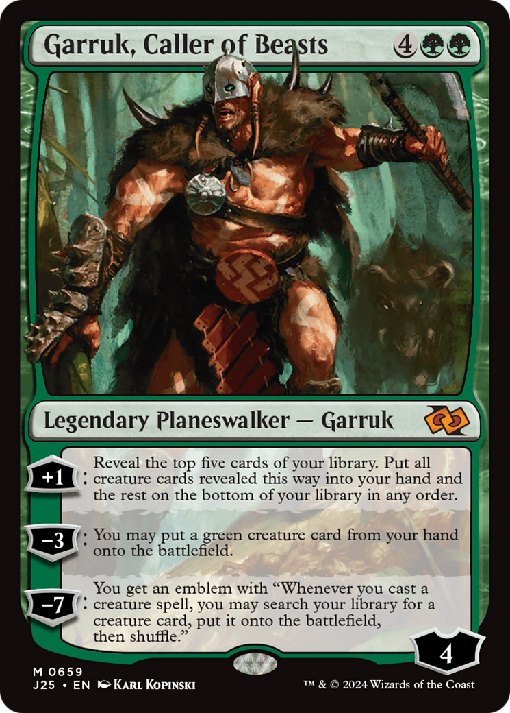 Garruk, Caller of Beasts [Foundations Jumpstart] | Grognard Games