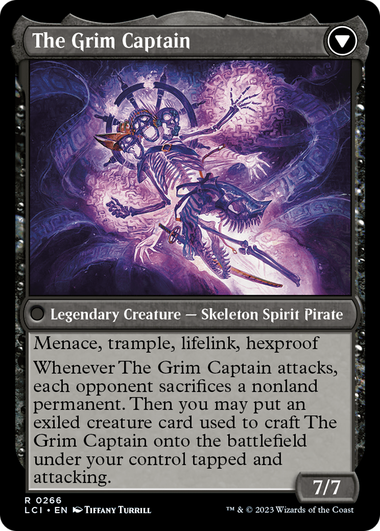 Throne of the Grim Captain // The Grim Captain [The Lost Caverns of Ixalan Prerelease Cards] | Grognard Games