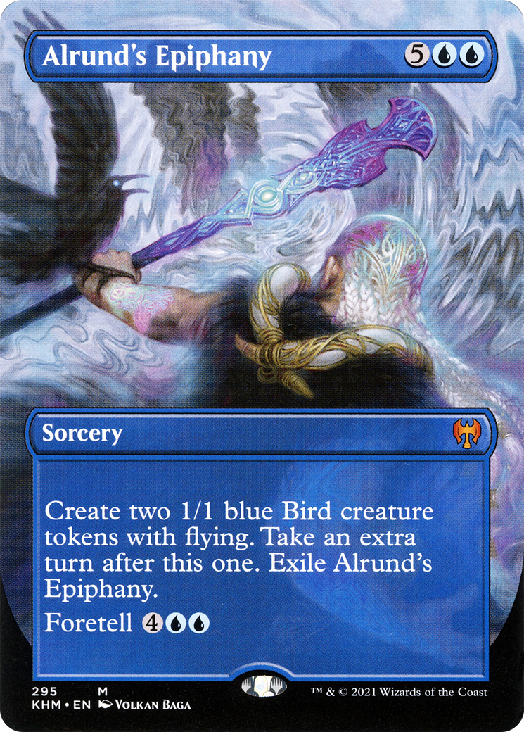 Alrund's Epiphany (Borderless Alternate Art) [Kaldheim] | Grognard Games