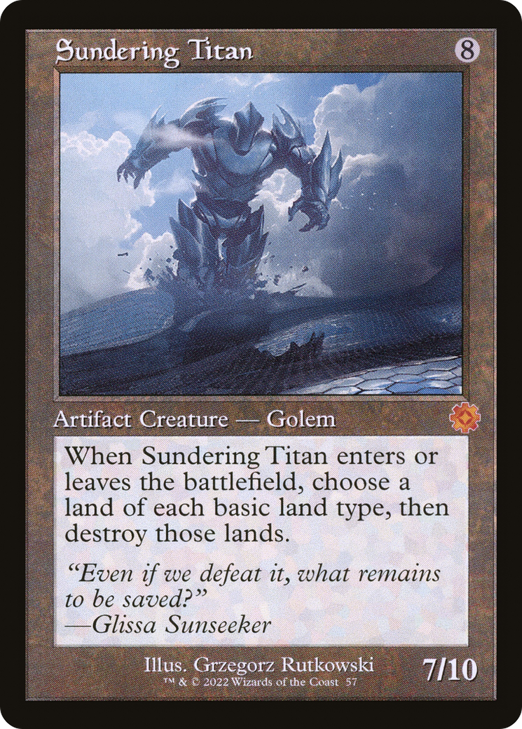 Sundering Titan (Retro) [The Brothers' War Retro Artifacts] | Grognard Games