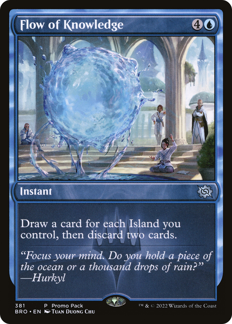 Flow of Knowledge (Promo Pack) [The Brothers' War Promos] | Grognard Games