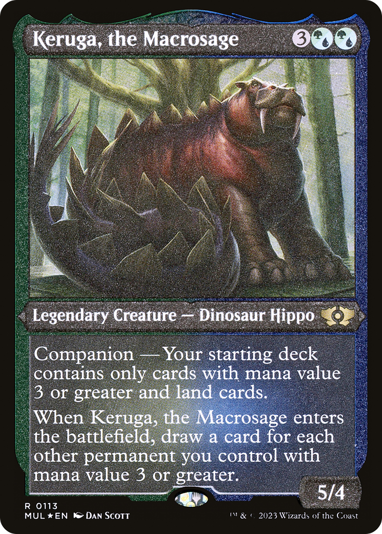 Keruga, the Macrosage (Foil Etched) (MUL-113) - Multiverse Legends: (companion) Foil | Grognard Games