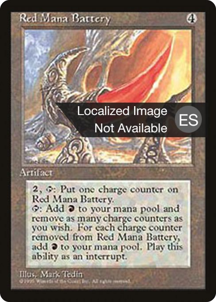 Red Mana Battery [Fourth Edition (Foreign Black Border)] | Grognard Games