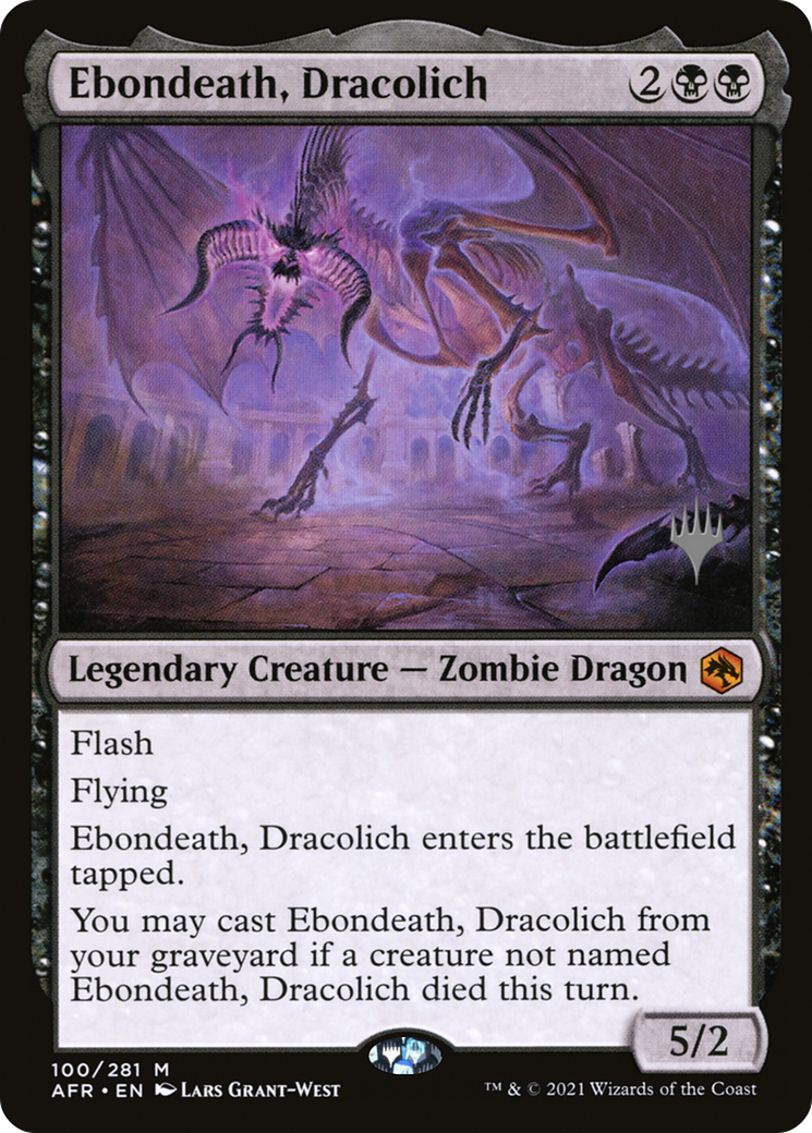 Ebondeath, Dracolich (Promo Pack) [Dungeons & Dragons: Adventures in the Forgotten Realms Promos] | Grognard Games