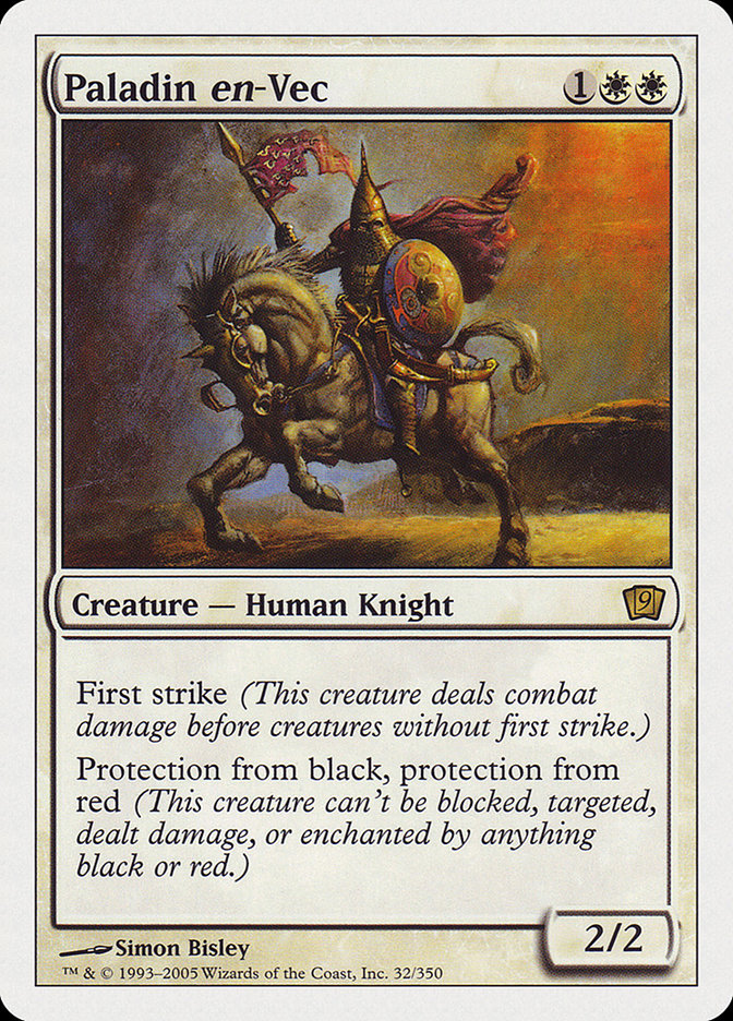 Paladin en-Vec (9th Edition) [Oversize Cards] | Grognard Games