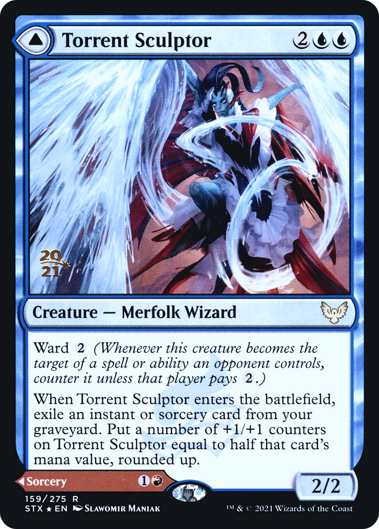 Torrent Sculptor // Flamethrower Sonata [Strixhaven: School of Mages Prerelease Promos] | Grognard Games