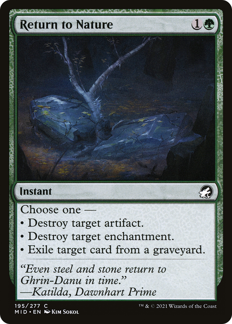 Return to Nature [Innistrad: Midnight Hunt] | Grognard Games
