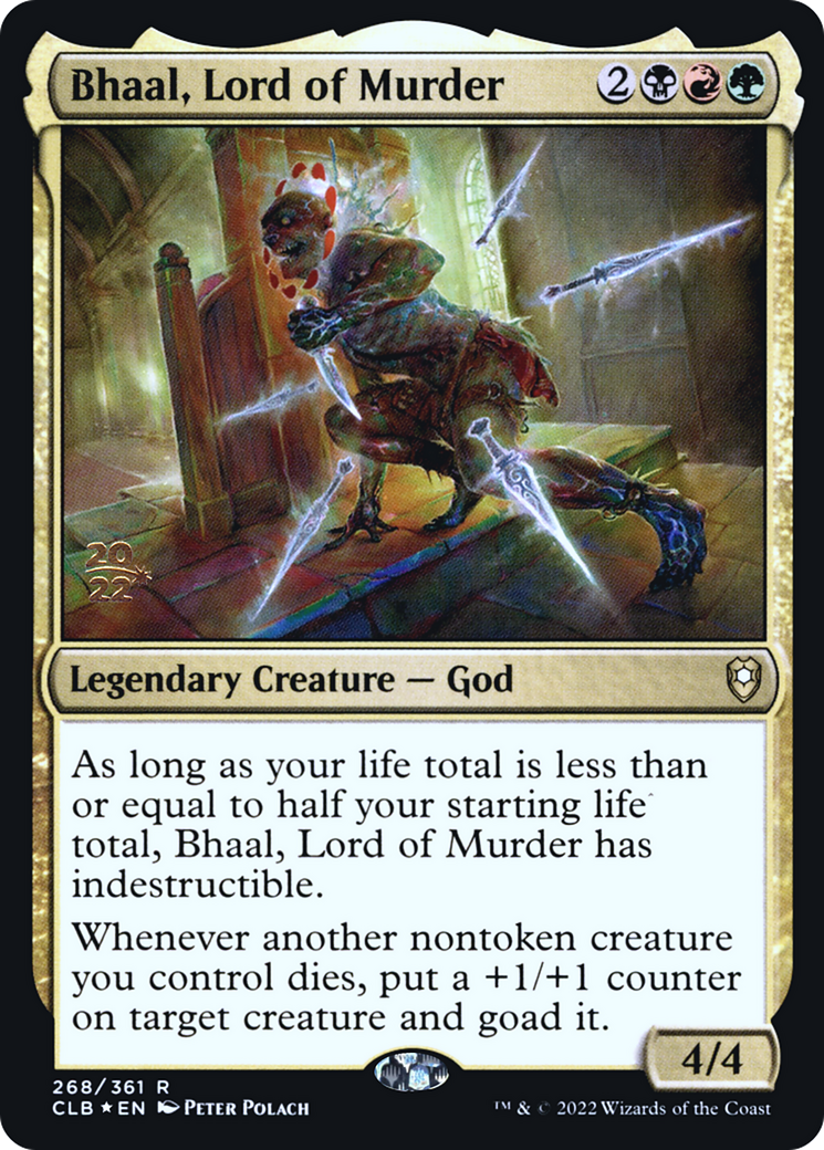 Bhaal, Lord of Murder [Commander Legends: Battle for Baldur's Gate Prerelease Promos] | Grognard Games
