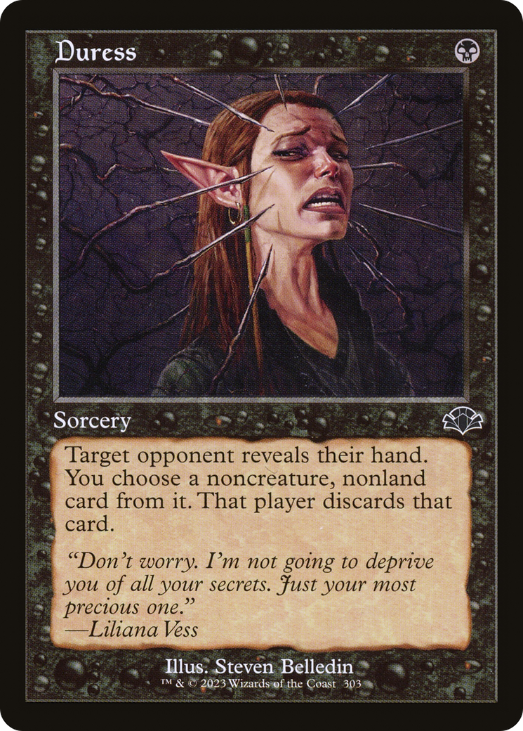 Duress (Retro) [Dominaria Remastered] | Grognard Games