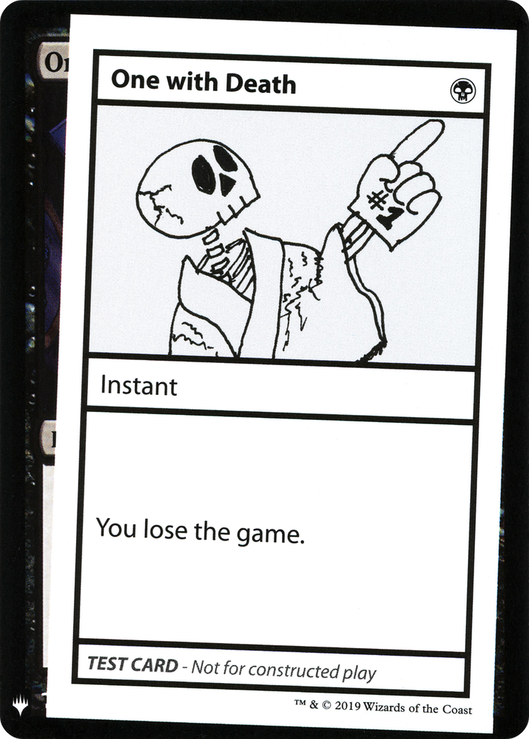 One with Death [Mystery Booster Playtest Cards] | Grognard Games