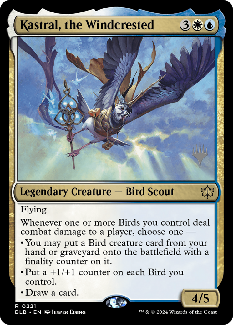 Kastral, the Windcrested (Promo Pack) [Bloomburrow Promos] | Grognard Games