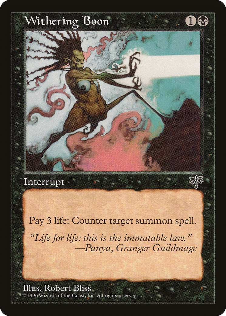 Withering Boon [Mirage] | Grognard Games