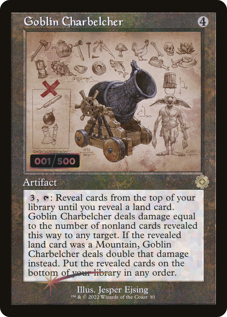 Goblin Charbelcher (Retro Schematic) (Serial Numbered) [The Brothers' War Retro Artifacts] | Grognard Games