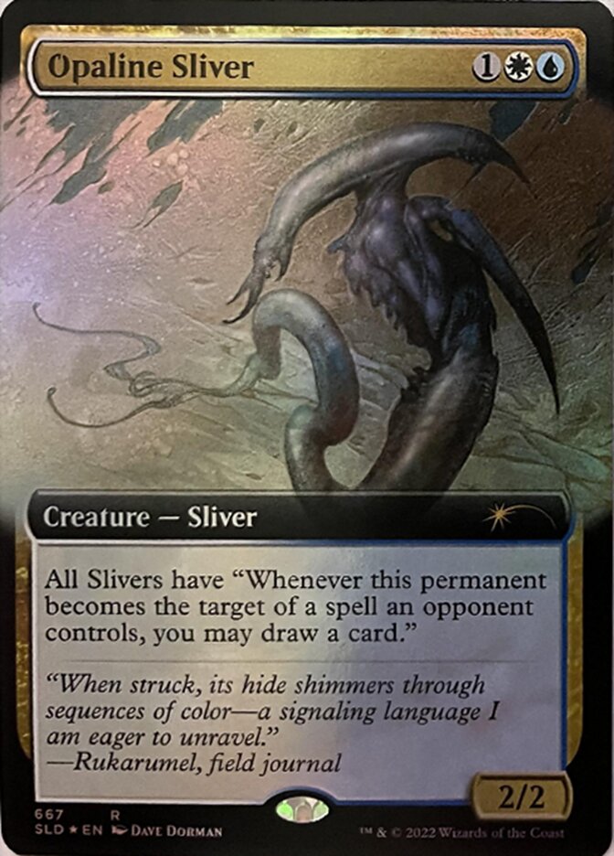 Opaline Sliver (Extended Art) [Secret Lair Drop Promos] | Grognard Games