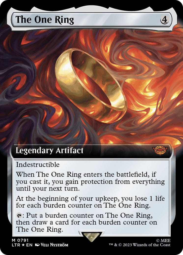 The One Ring (Extended Art) (Surge Foil) [The Lord of the Rings: Tales of Middle-Earth] | Grognard Games