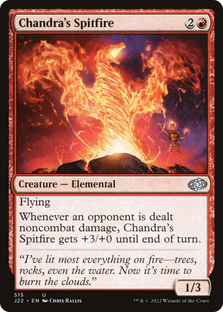 Chandra's Spitfire [Jumpstart 2022] | Grognard Games