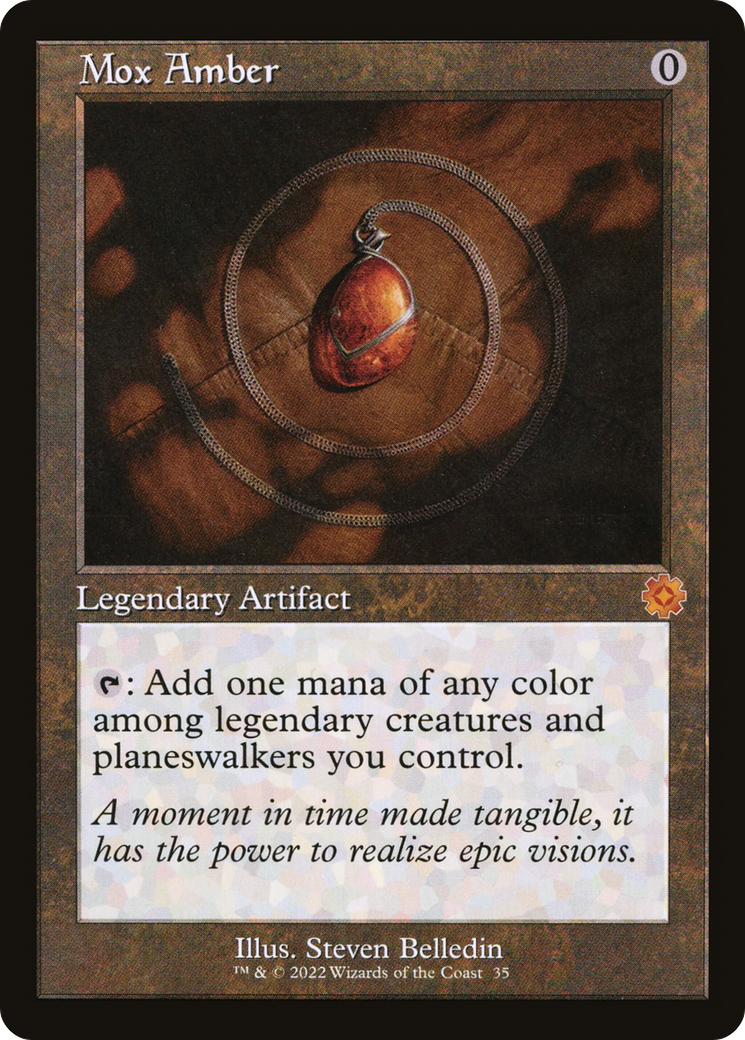 Mox Amber (Retro) [The Brothers' War Retro Artifacts] | Grognard Games