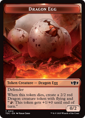 Dragon Egg // Dragon (0013) Double-Sided Token [Tarkir: Dragonstorm Commander Tokens] | Grognard Games