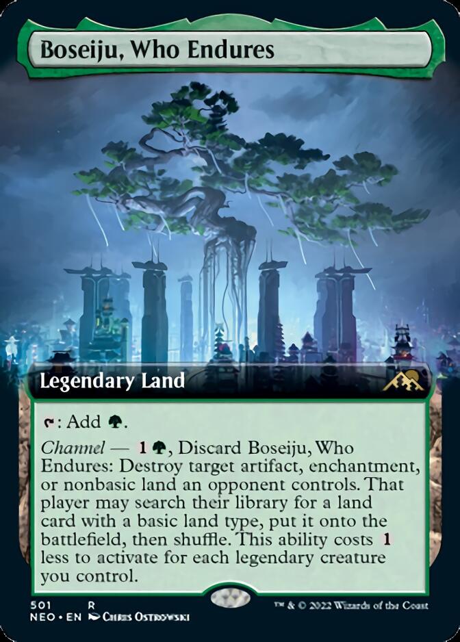 Boseiju, Who Endures (Extended Art) [Kamigawa: Neon Dynasty] | Grognard Games