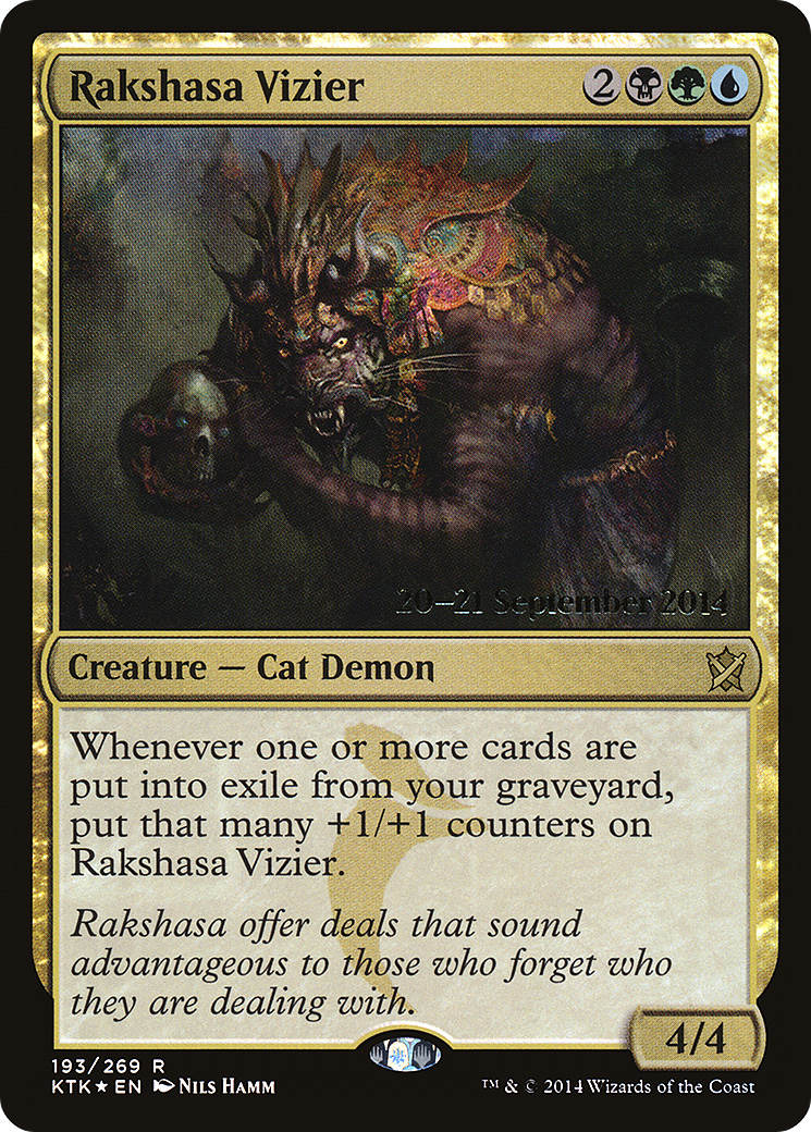 Rakshasa Vizier  [Khans of Tarkir Prerelease Promos] | Grognard Games