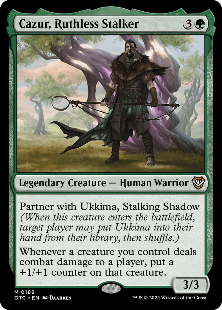Cazur, Ruthless Stalker [Outlaws of Thunder Junction Commander] | Grognard Games