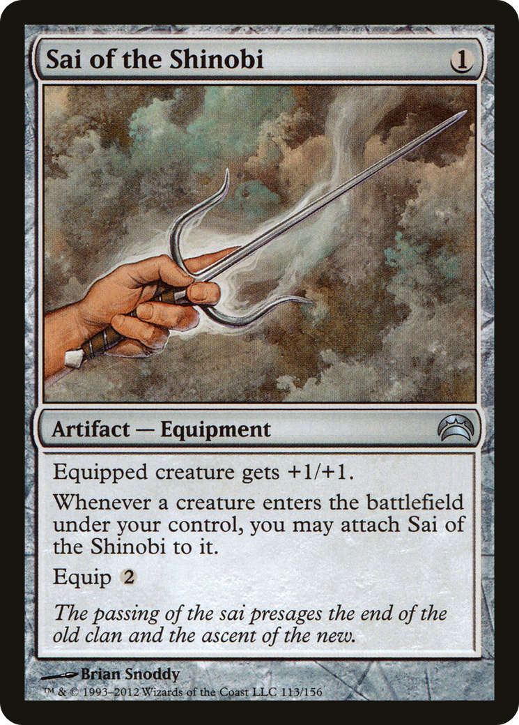 Sai of the Shinobi (PC2-113) - Planechase 2012 Foil | Grognard Games