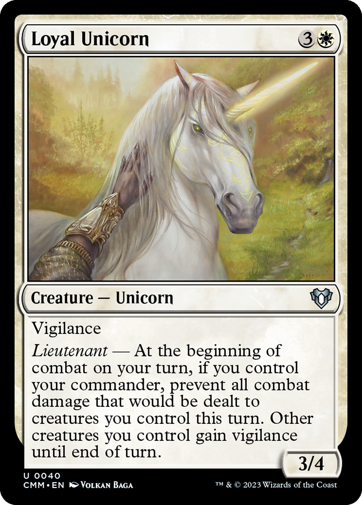 Loyal Unicorn [Commander Masters] | Grognard Games