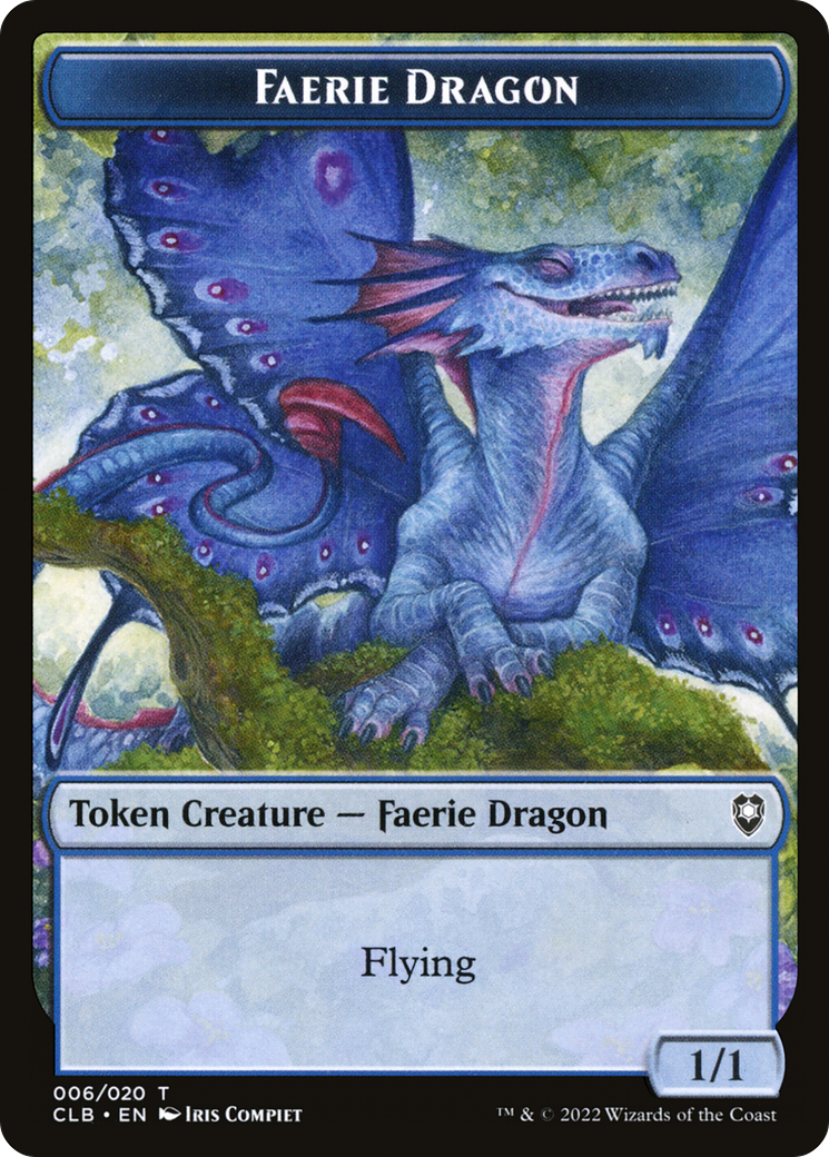 Faerie Dragon (CLB-006) - Battle for Baldur's Gate Tokens Foil | Grognard Games