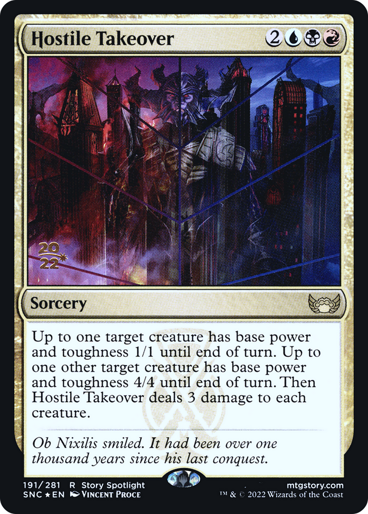 Hostile Takeover [Streets of New Capenna Prerelease Promos] | Grognard Games