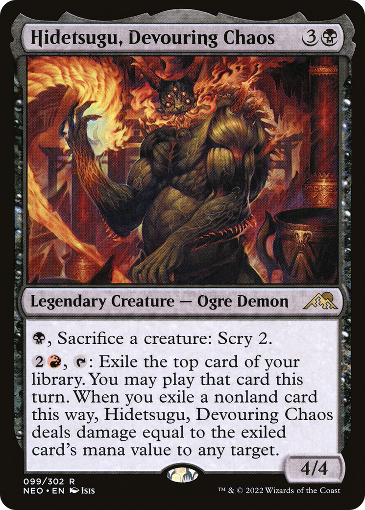 Hidetsugu, Devouring Chaos [Kamigawa: Neon Dynasty] | Grognard Games