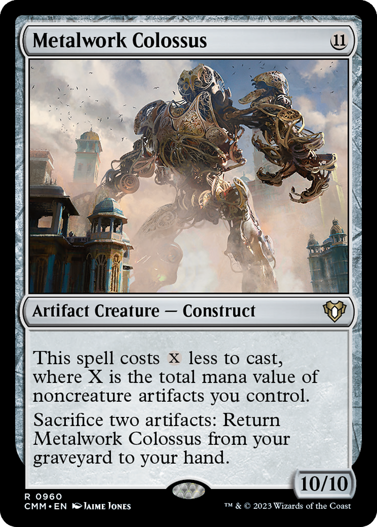 Metalwork Colossus [Commander Masters] | Grognard Games