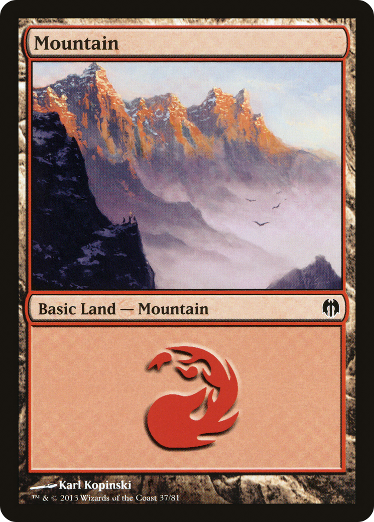 Mountain (37) [Duel Decks: Heroes vs. Monsters] | Grognard Games
