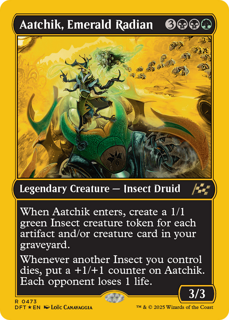 Aatchik, Emerald Radian (First-Place Foil) [Aetherdrift] | Grognard Games