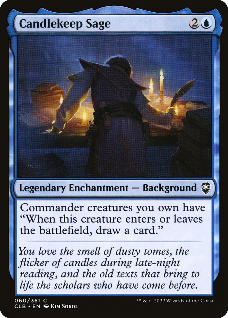 Candlekeep Sage [Commander Legends: Battle for Baldur's Gate] | Grognard Games