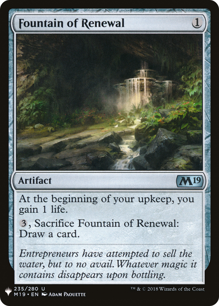 Fountain of Renewal [Mystery Booster] | Grognard Games