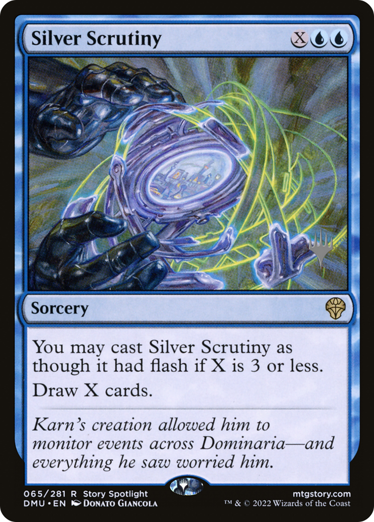 Silver Scrutiny (Promo Pack) [Dominaria United Promos] | Grognard Games