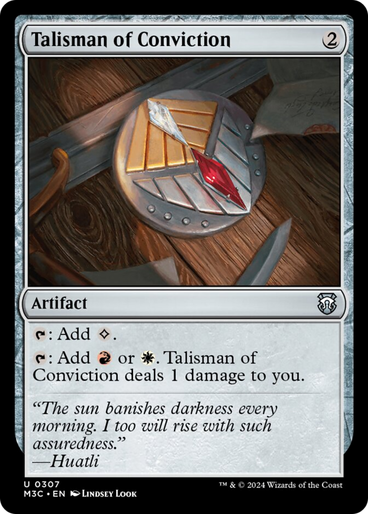 Talisman of Conviction [Modern Horizons 3 Commander] | Grognard Games