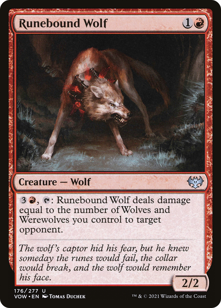 Runebound Wolf [Innistrad: Crimson Vow] | Grognard Games