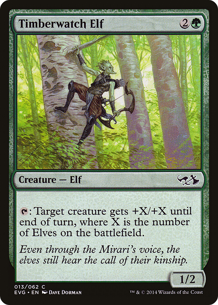 Timberwatch Elf (DD3-) - Duel Decks Anthology: Elves vs. Goblins Foil | Grognard Games