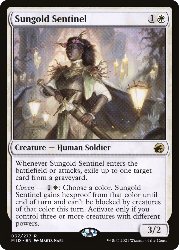 Sungold Sentinel (Promo Pack) [Innistrad: Midnight Hunt Promos] | Grognard Games
