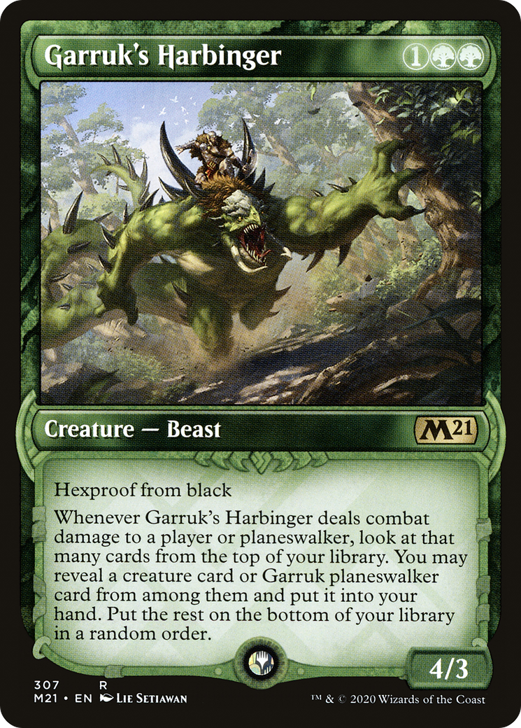 Garruk's Harbinger (M21-307) - Core Set 2021: (Showcase) Foil | Grognard Games