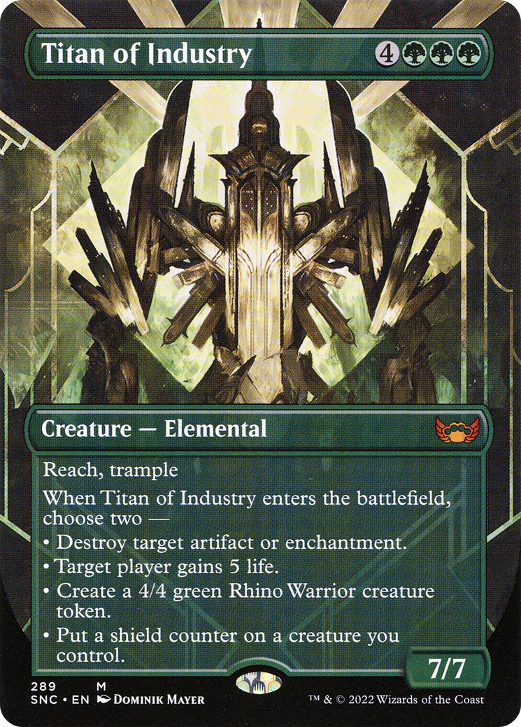 Titan of Industry (Borderless Alternate Art) [Streets of New Capenna] | Grognard Games