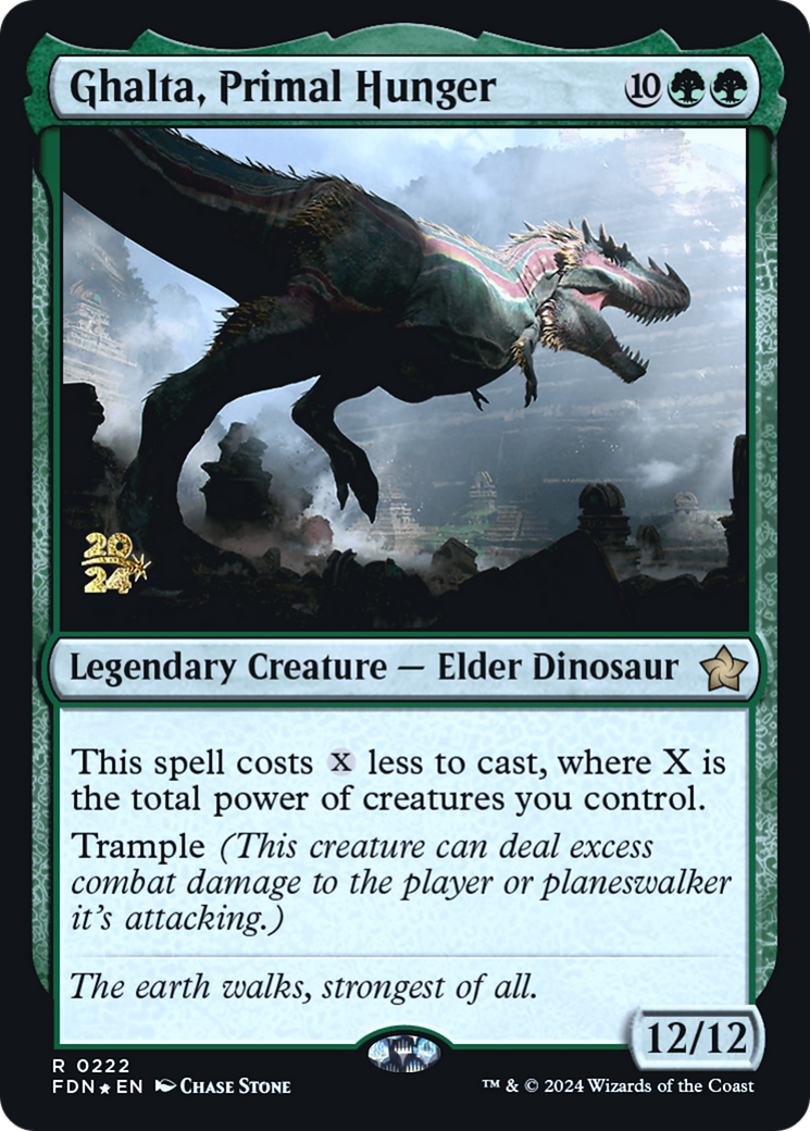 Ghalta, Primal Hunger [Foundations Prerelease Promos] | Grognard Games